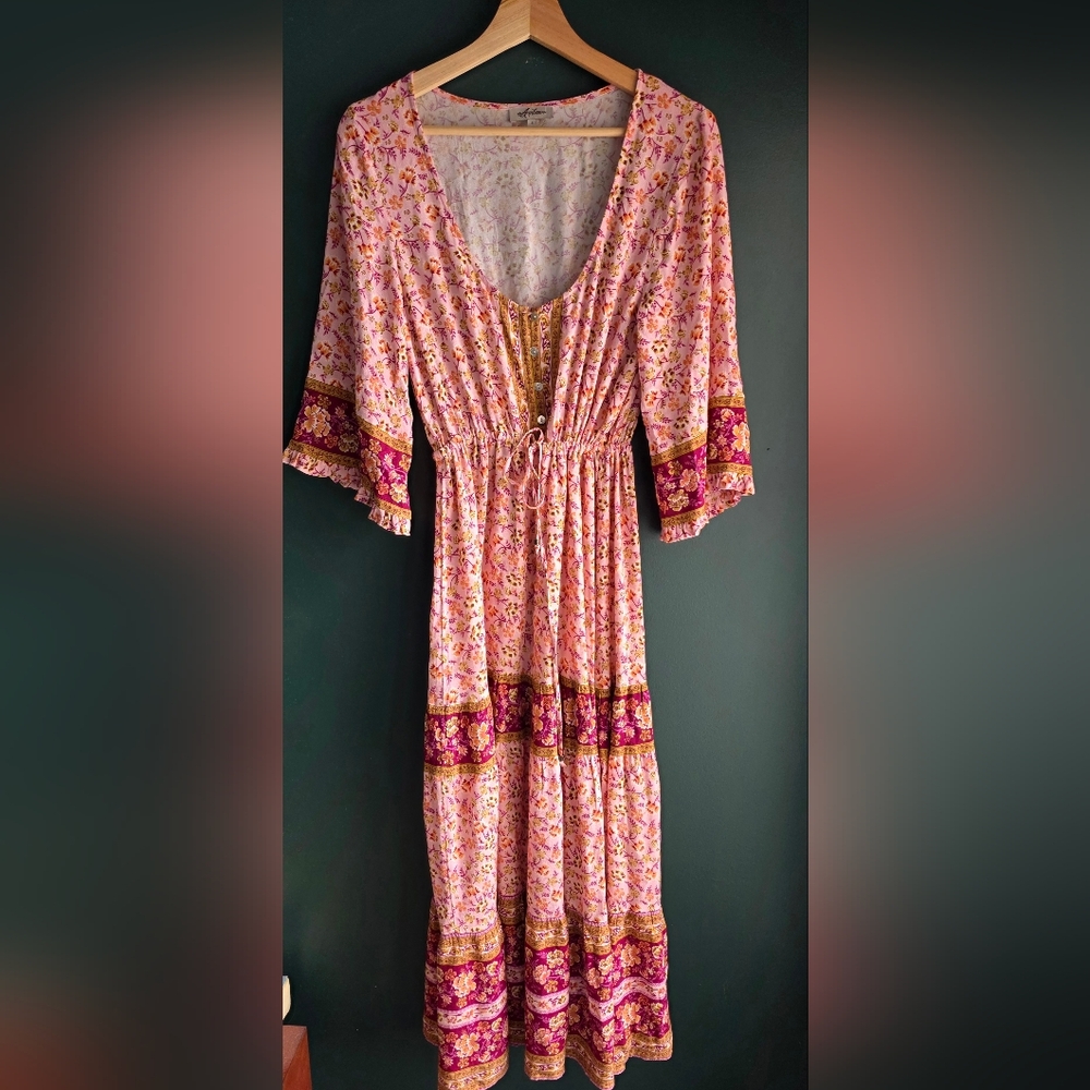 Arnhem Pink Audrey Dress In Pink Plum